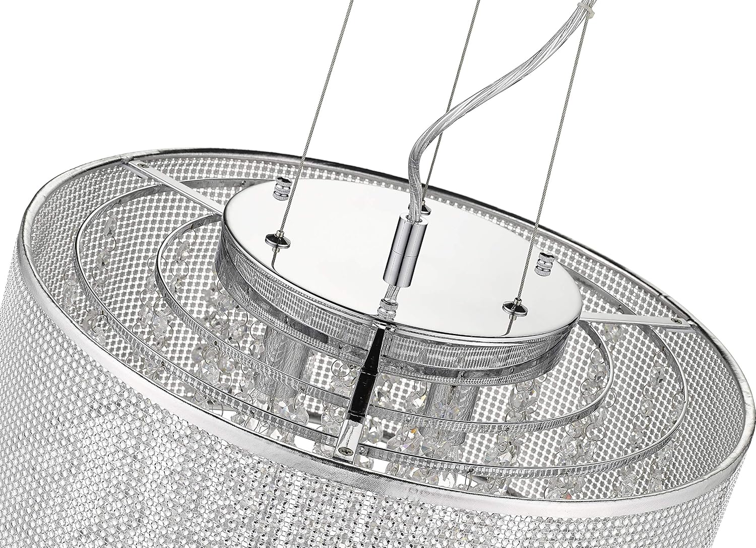 Hot Deals Ceiling Crystal Chandelier Light Fixtures with Cylinder Lamp Shade,Modern Pendant Lighting Drum Shade Chandelier with Hanging Crystals by Sunlighting Promo 40% OFF Ceiling Crystal Chandelier Light Fixtures with Cylinder Lamp Shade,Modern Pendant Lighting Drum Shade Chandelier with Hanging Crystals by Sunlighting