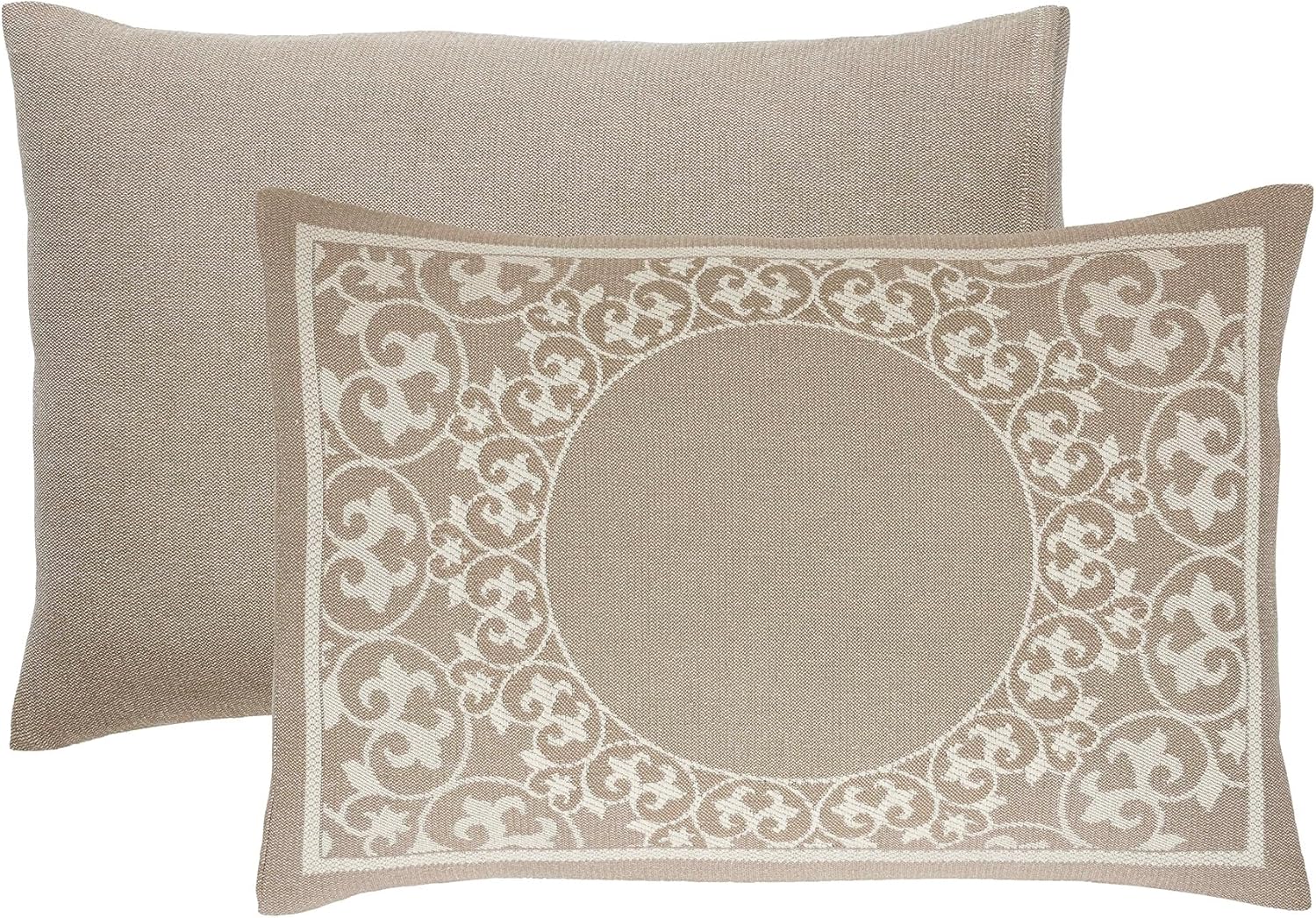 Superior Cotton Blend Bedspread Set, Includes Oversized Bedspread and 2 Matching Pillow Shams, Light Weight Blanket, Bedding Decor, Jacquard Vintage Floral Mandala, Lyron Collection - King, Taupe - Image 4