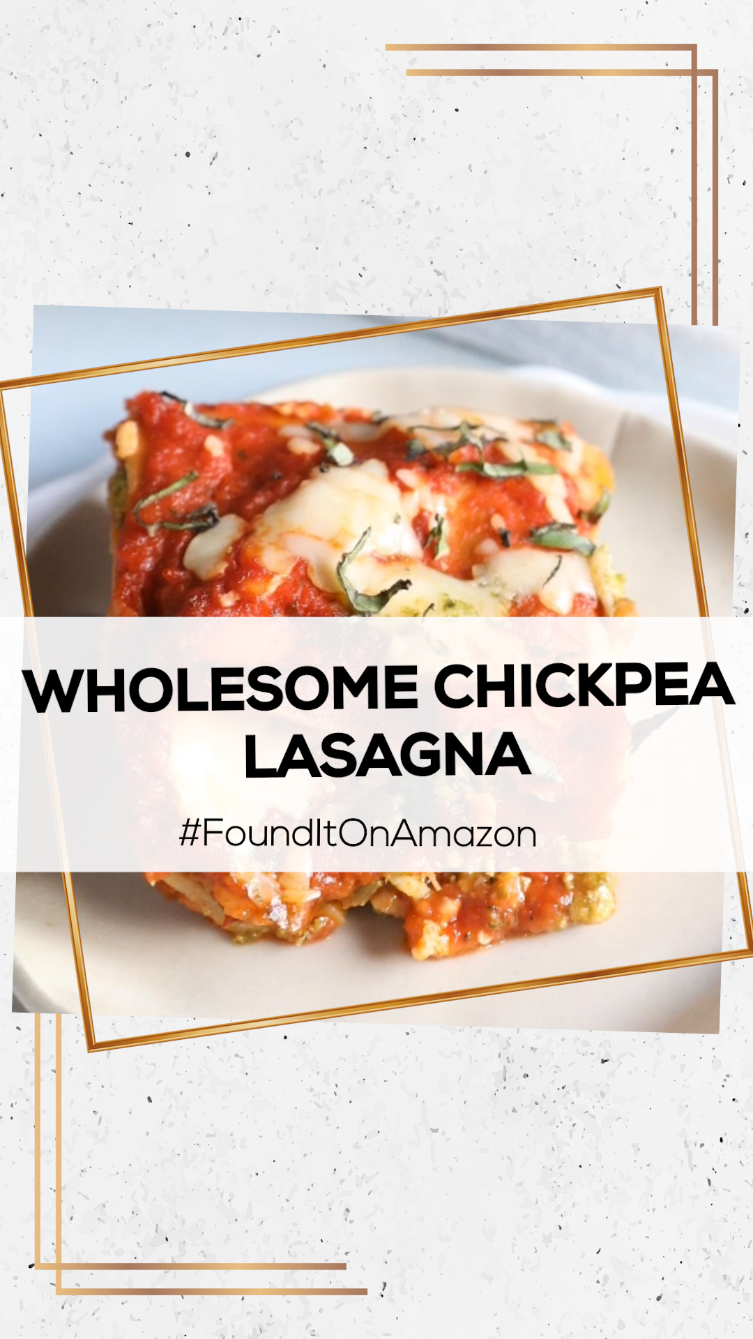 Wholesome chickpea lasagna