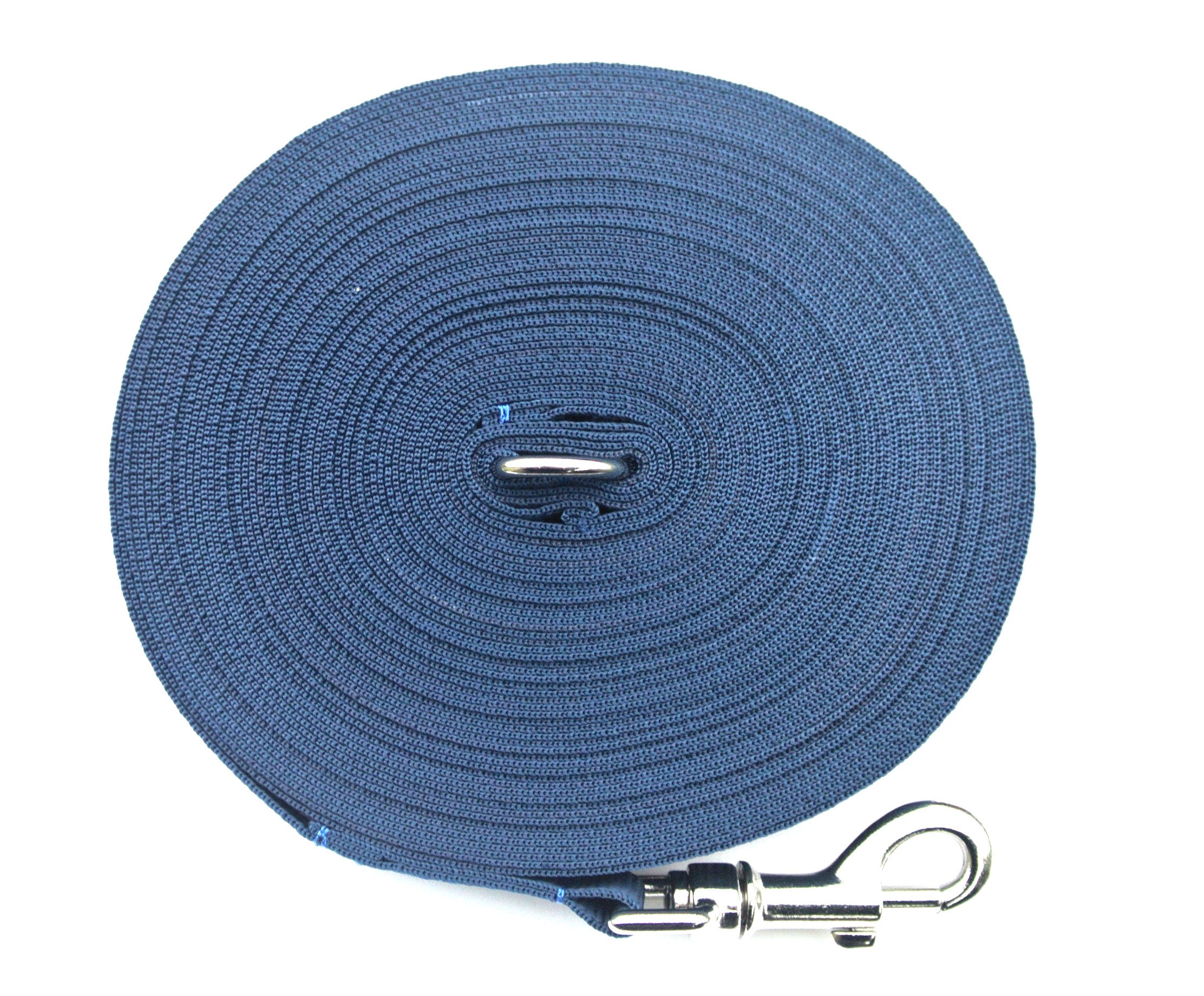 100ft 30m Long Dog Training Lead Obedience Recall Horse Tracking Leash Large 25mm Webbing In NAVY