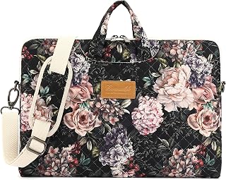 Chinese rose Patten Waterproof Laptop One-shoulder Postman Bag Case fits 14" 15" Laptop Bag 15.6"