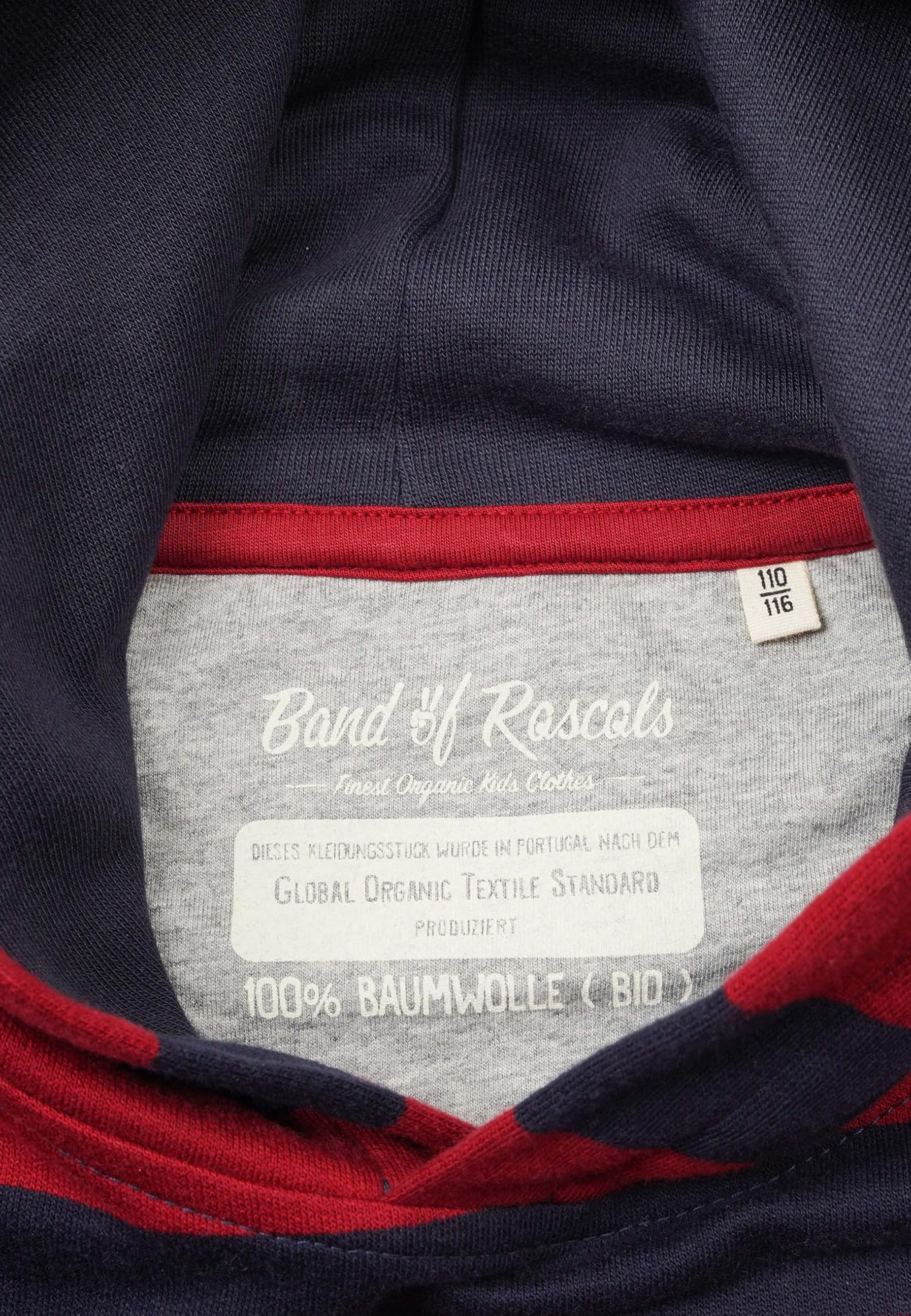 Band of Rascals Dziecięca bluza z kapturem Striped bawełna ekologiczna