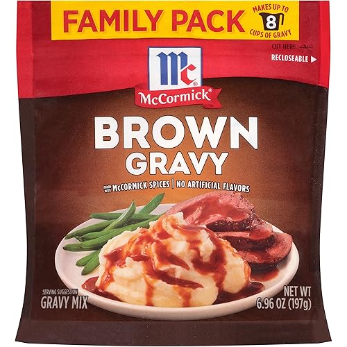 Miniatura 15 de McCormick - Mezcla de Brown Gravy - Sobre de condimentos, 0.87 onzas, paquete de 24