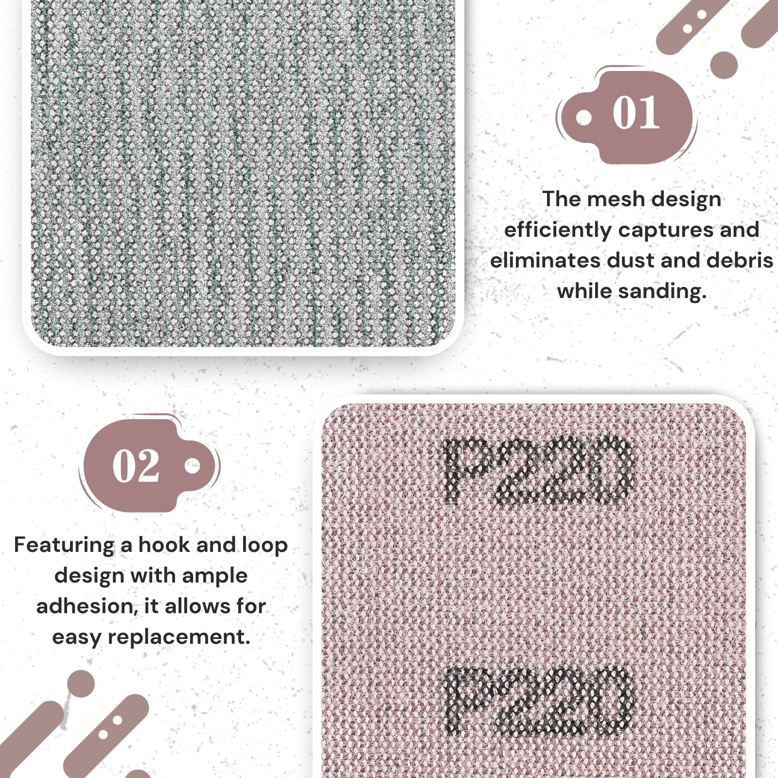 Rollo de lija de grano 400, 70 mm x 12 m, rollo de lija con gancho y bucle, rollo de lija autoadhesivo, ideal para lijar pinturas, masillas, imprimaciones, madera, metal y plástico