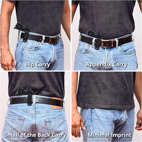 Miniatura 7 de Maxx Carry by PH - Funda de cuero para el interior de la cintura, funda oculta para pistola IWB, funda oculta de cuero para pistola Ruger LCP, funda