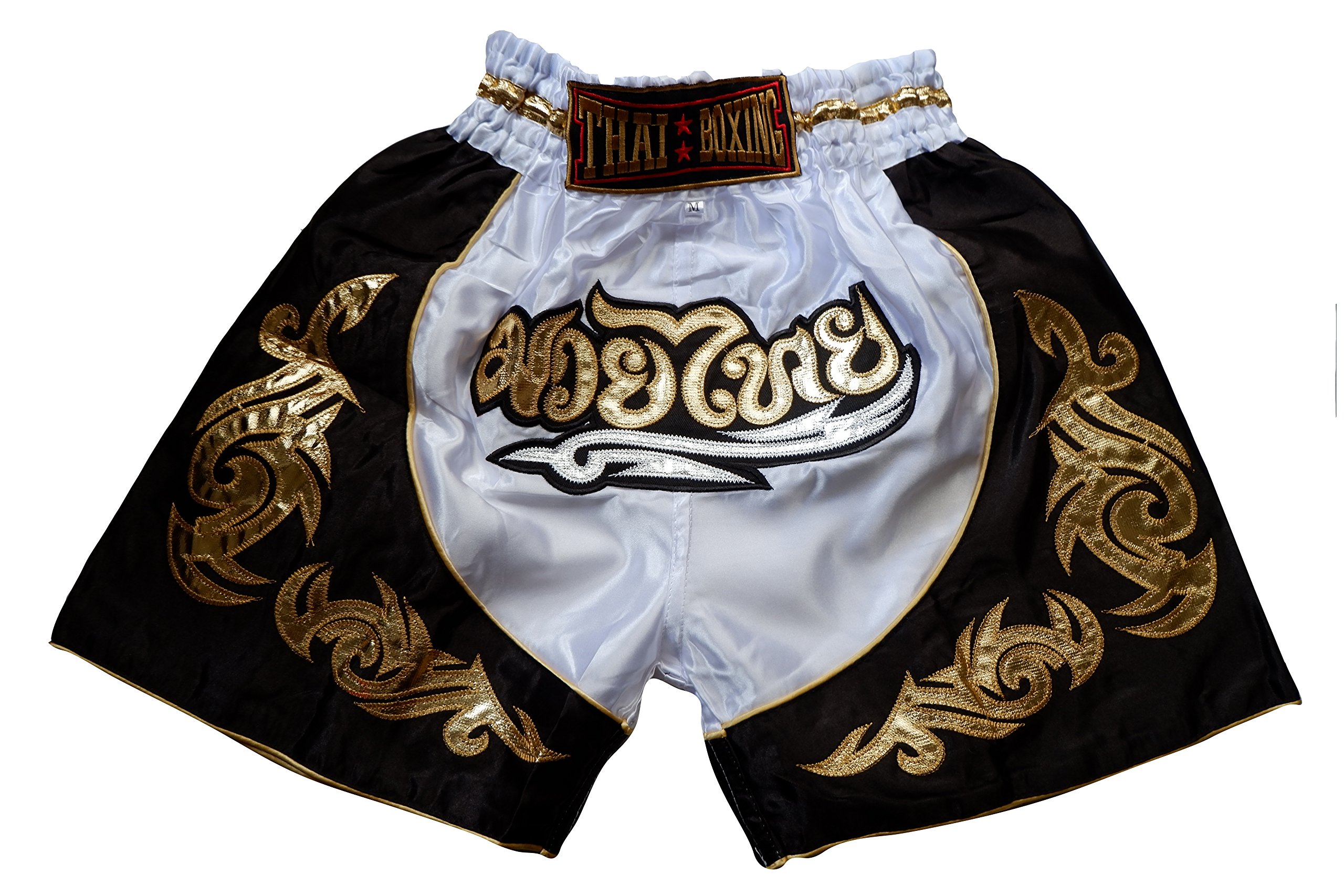 Pantalones Cortos de Muay Thai para niños Blanco S 7-8 Años