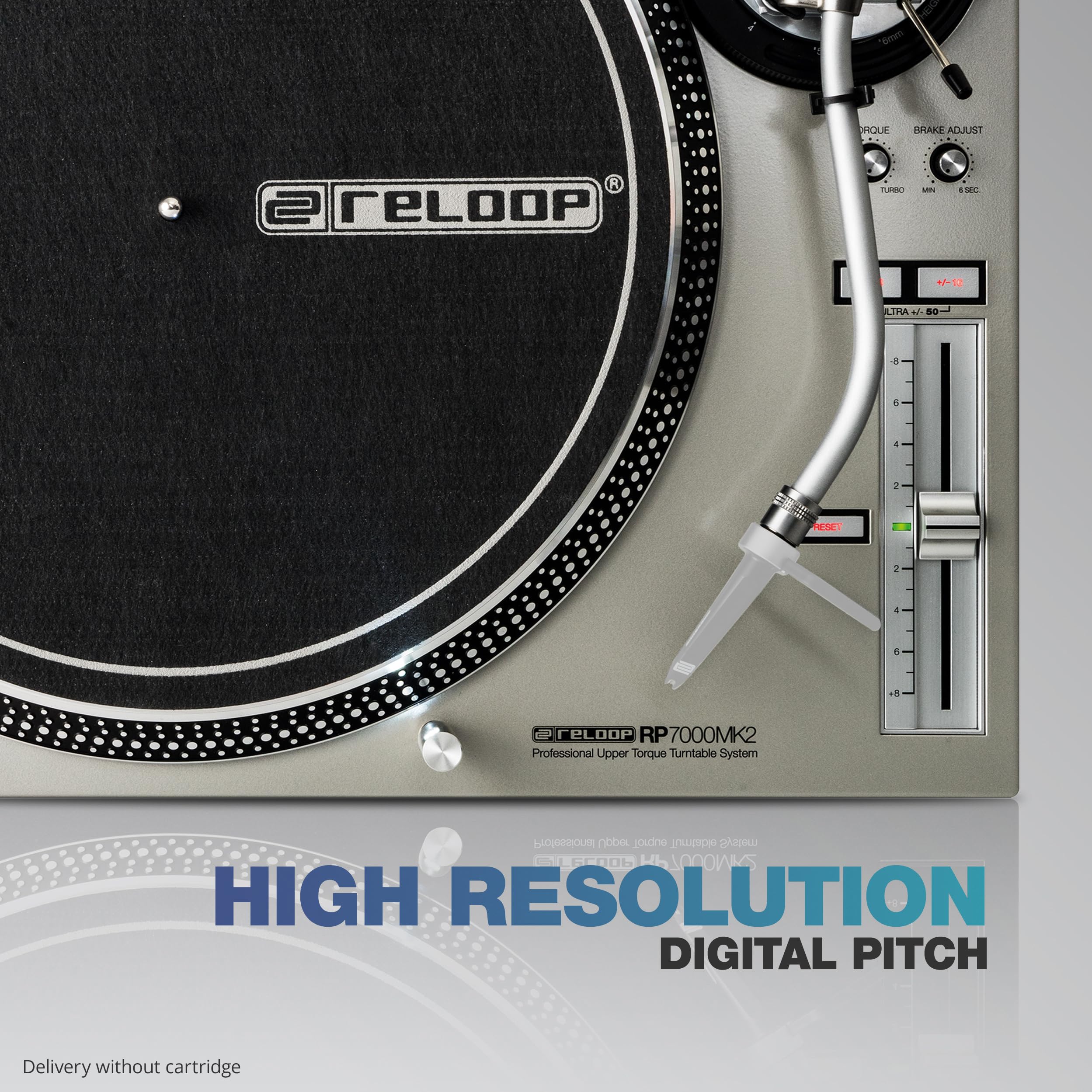 Reloop RP-7000 MK2 Silver Professional DJ Turntable – High Torque
