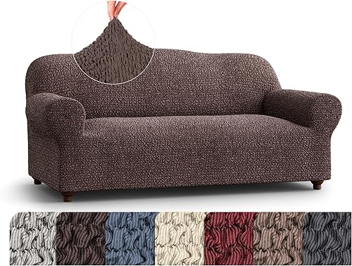 Miniatura 32 de PAULATO BY GA.I.CO. Funda desmontable para sofá - Funda elástica para sillón - Elegante funda para sofá con cojines - Funda desmontable de tela de