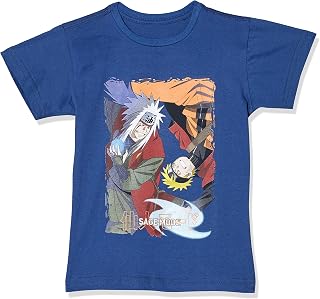 Camiseta básica INF NARUTO X JIRAIYA, Clube Comix, criança-unissex