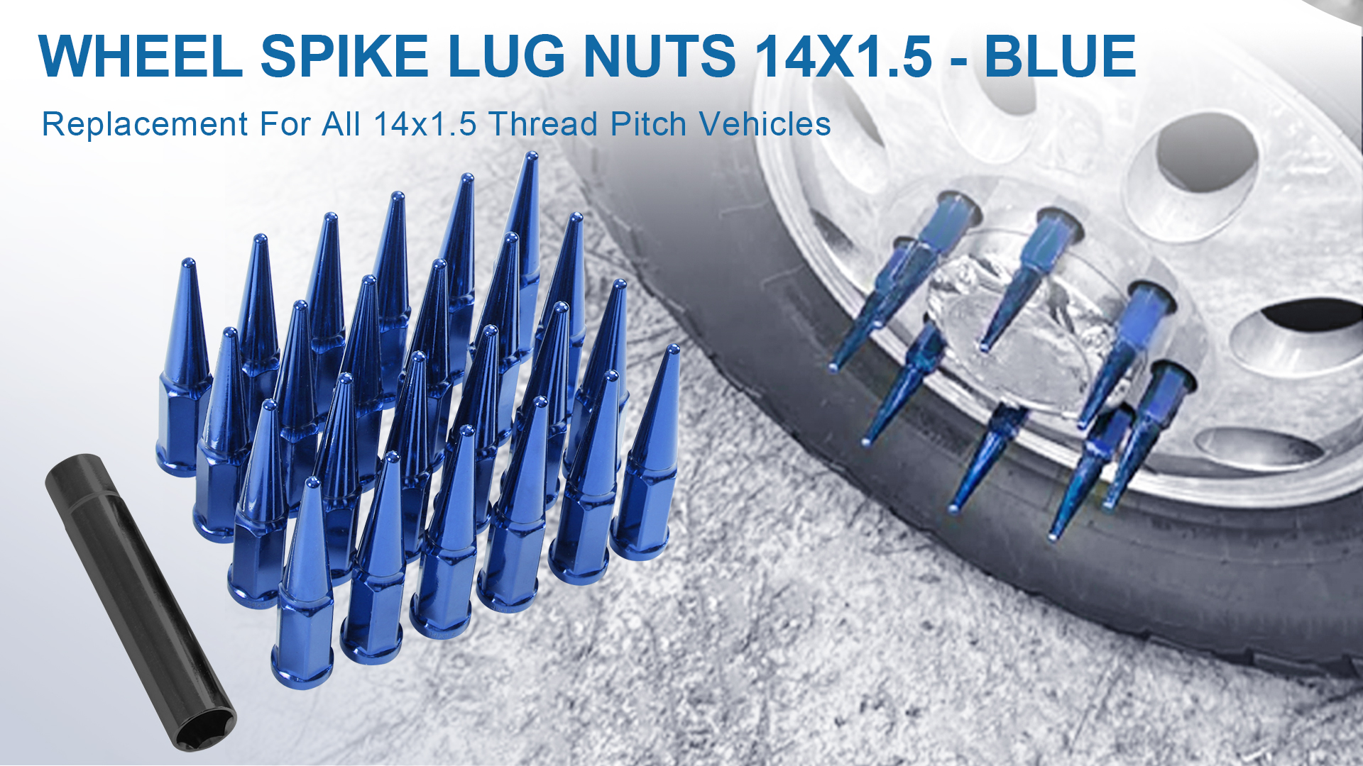 Amazon.com: JDMSPEED New Wheel Spike Lug Nuts (24pcs) with 1