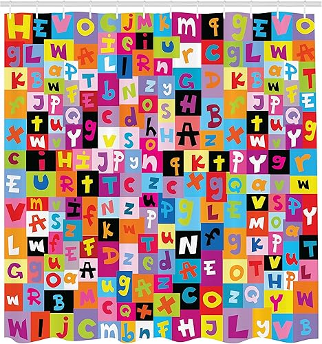 Vista 96 de Ambesonne, cortina de ducha cuatro estaciones