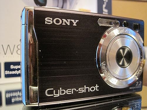 Miniatura 2 de Sony Cybershot DSCW80 7.2MP Cámara digital con zoom óptico 3x y disparo súper constante (negro)