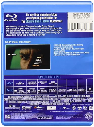 Miniatura 2 de Man On Fire Blu-ray