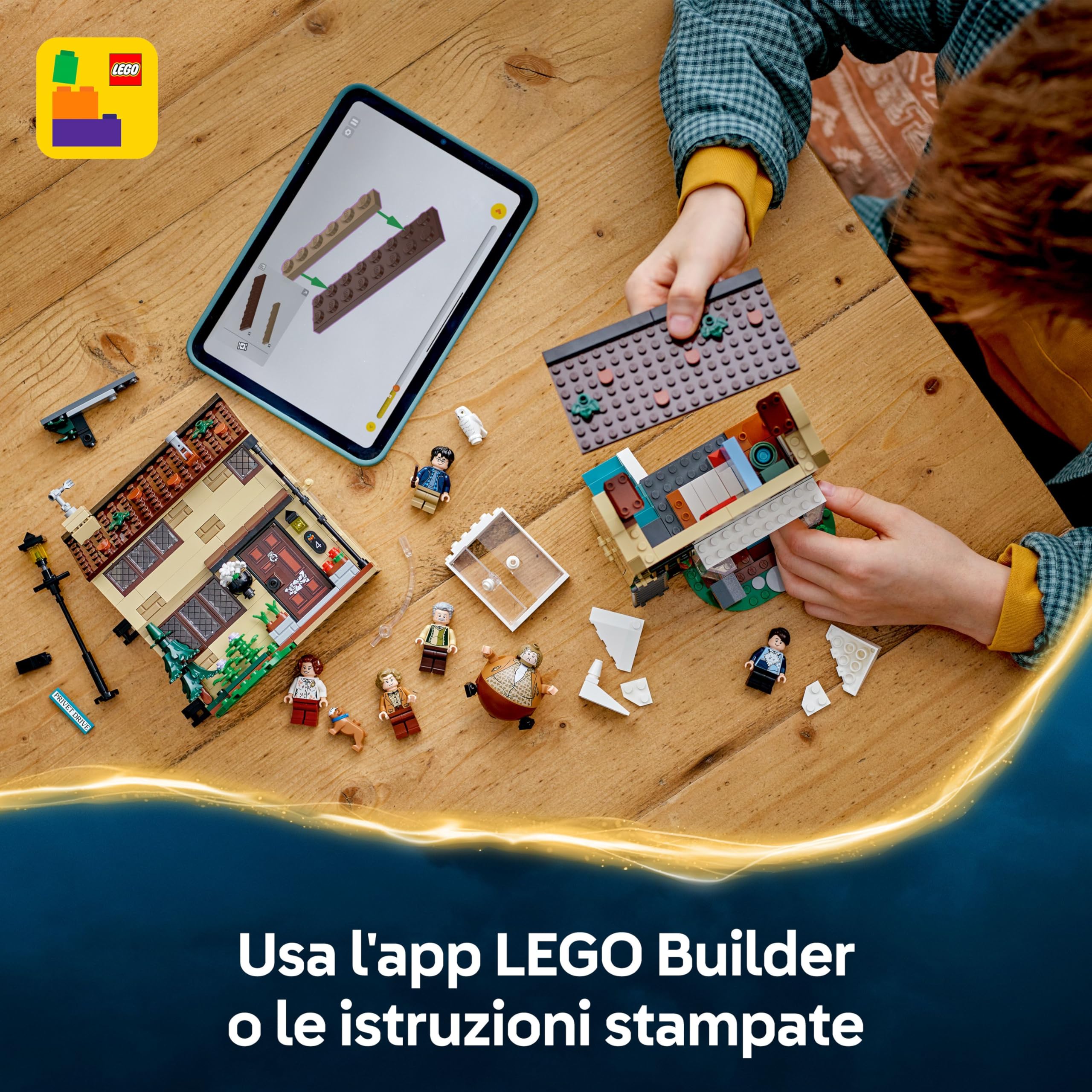 LEGO Harry Potter Privet Drive: la Visita di zia Marge - Casa Giocattolo con Interni Dettagliati, 5 Minifigure e Figura Gonfia di Zia Marge - Regalo per Bambine e Bambini da 8 Anni - 76451