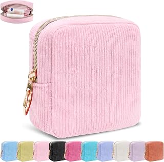 Period Bag for Girls,Corduroy Sanitary Napkin Storage Bag
