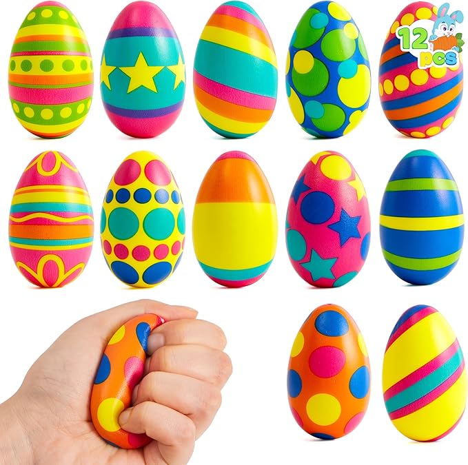 JOYIN 9 stuks Slow Rising Kleurrijke Sensory Toys Stress Ball JOYIN 9 stuks Slow Rising Kleurrijke Sensory Toys Stress Ball