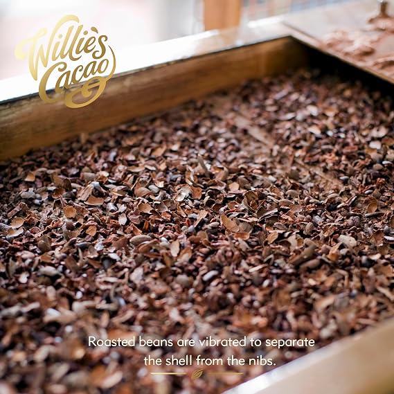 Willie's Cacao - Pure Gold, 100% Cocoa Bar - 40g x 12 - Smooth Nutty Notes - No added sugar - Vegan Chocolate - Artisan Made