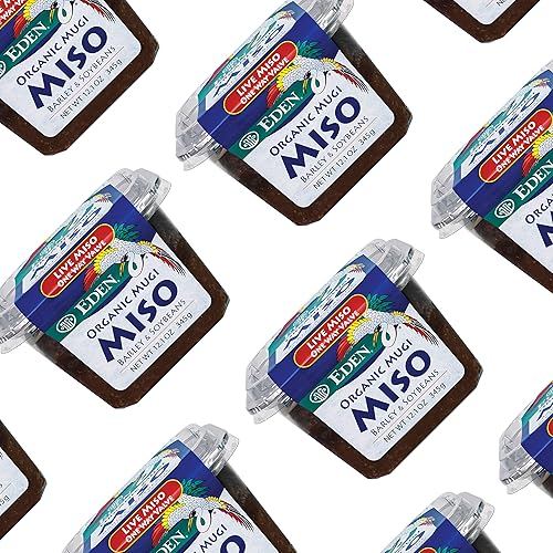 Miniatura 7 de Eden Pasta orgánica Mugi Miso, cultura viva, cebada y soja, ligera y versátil, fabricada en Japón, 12.1oz (345g)