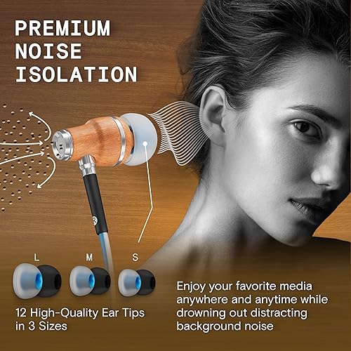 Miniatura 4 de Symphonized on NRG 3 Auriculares con cable de 0.138 in Jack con micrófono NXT Premium Bluetooth paquete de altavoz