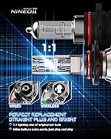 Vista 6 de NINEO Bombillas antiniebla E2P Series 9005, luz antiniebla blanca de xenón de 6500 K, paquete de 2