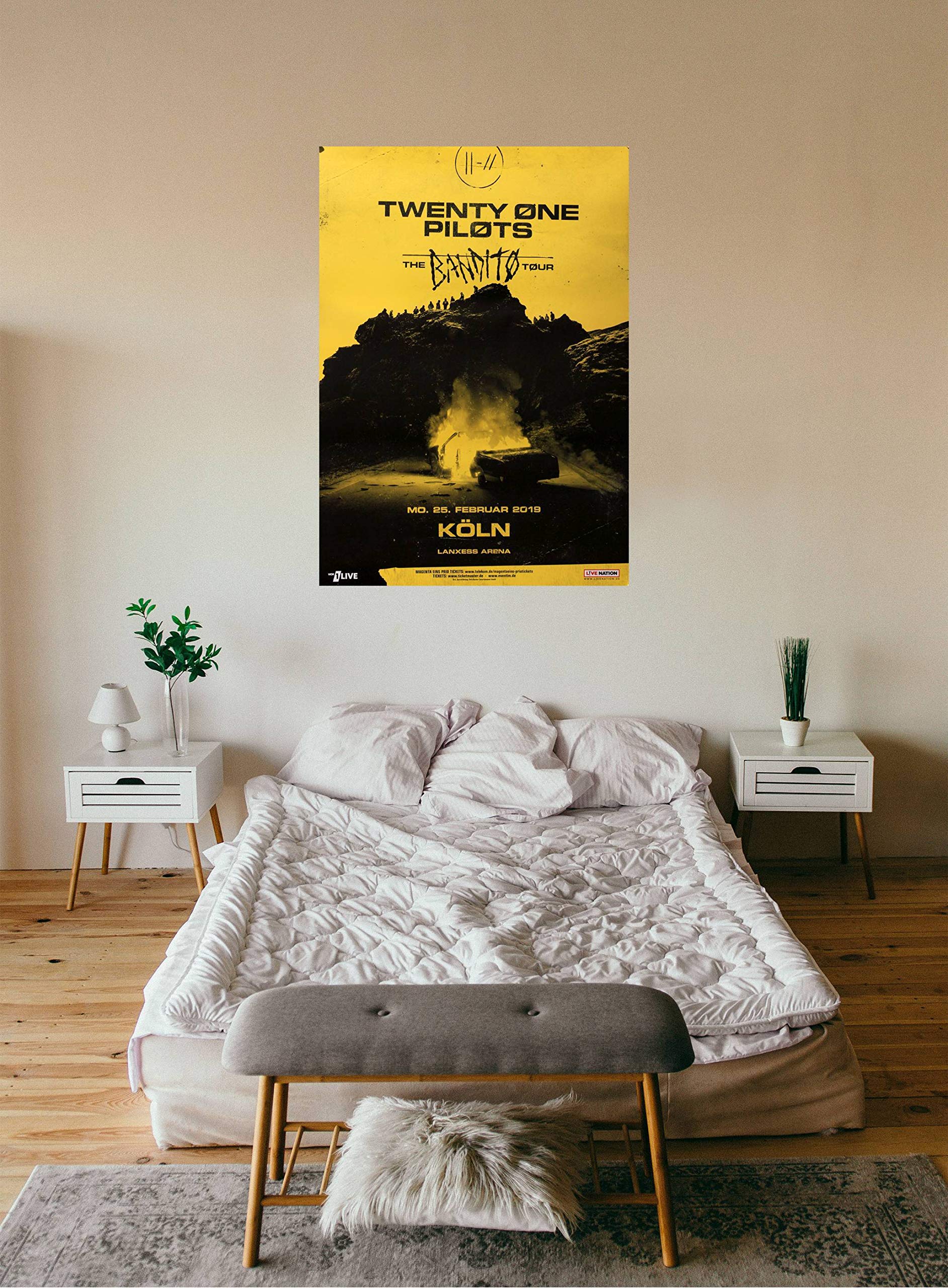 Twenty One Pilots - No Tourists, Köln 2018 » Konzertplakat/Premium Poster | Live Konzert Veranstaltung | DIN A1 «