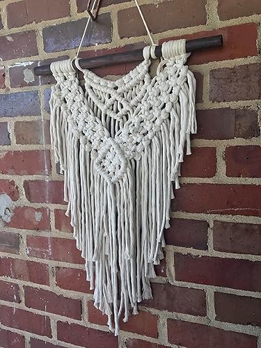 Miniatura 3 de Macrame Wall Hanging Art Woven Boho Home Décor, Geometric Beautiful Wall Art for Apartment, Dorm Room Decoration, 23" W x 23" L