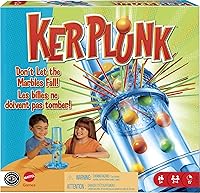 Mattel KerPlunk Classic Kids Game for 2-4 Players - Easy Family Fun, Don't Let Marbles Fall Ages 5+