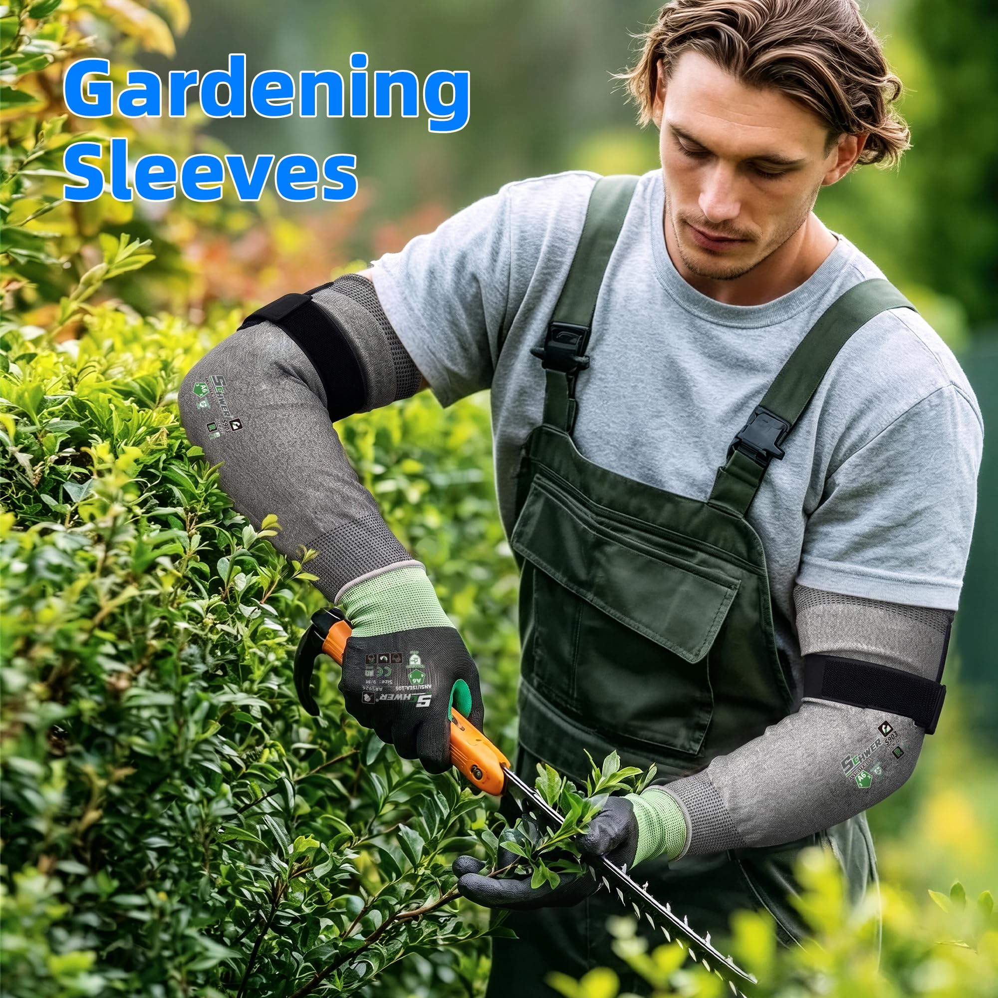 Schwer 18in AIR-SKIN A6 Cut Resistant Arm Sleeves for Gardening, S903 — Amazon image 5