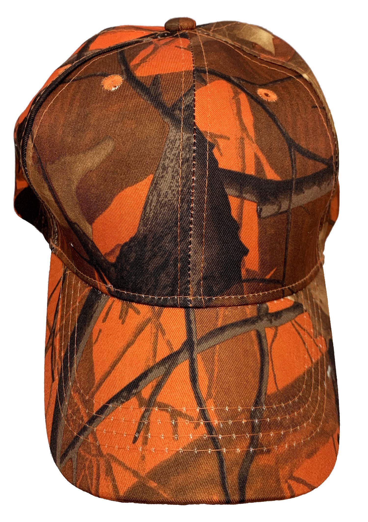 Black Duck Brand Camouflage Hat with Hardwood Pattern, 5 Colors to Choose From (Orange Camo)
