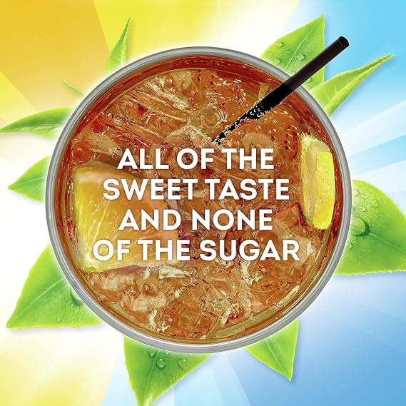 Lipton Diet Zero Sugar Lemon Iced Tea Mix, Makes 28 Quarts Each, Pack of 2, 56 Quarts Total, Low Calorie Lemon Black Tea Drink Mix