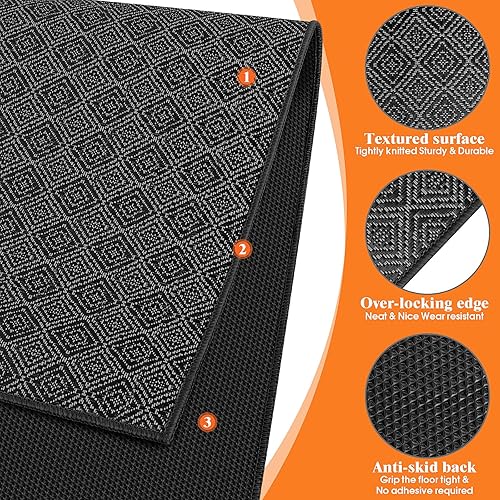 Miniatura 3 de KMAT Tapete para silla de oficina, 36 x 48 pulgadas, protector de suelo de madera duraazulejos, tapete de escritorio para computadora para sillas