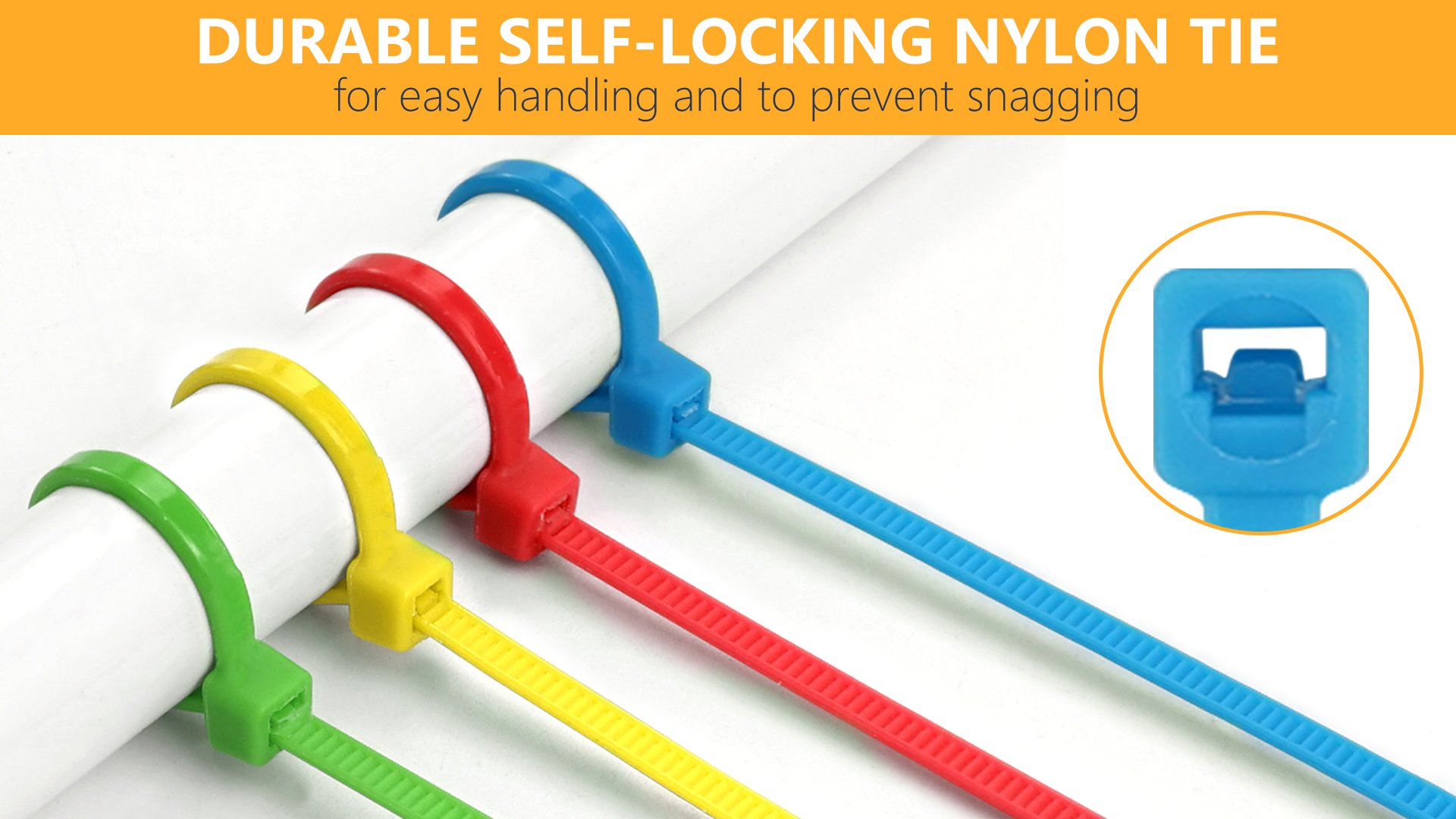 Amazon.co.jp: TORMEN 8インチケーブルミックスカラータイ、18ポンド