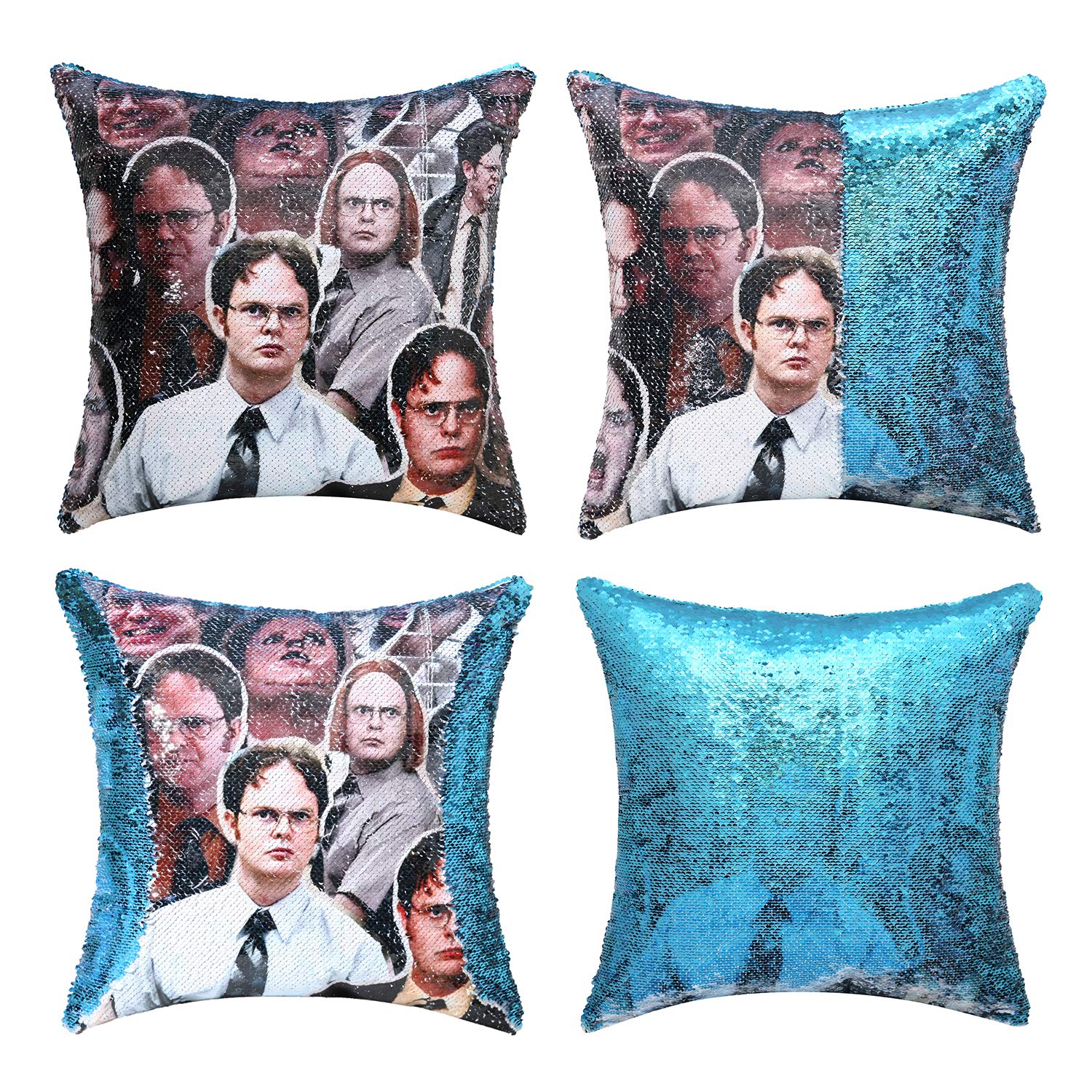 dwight schrute pillow sequin