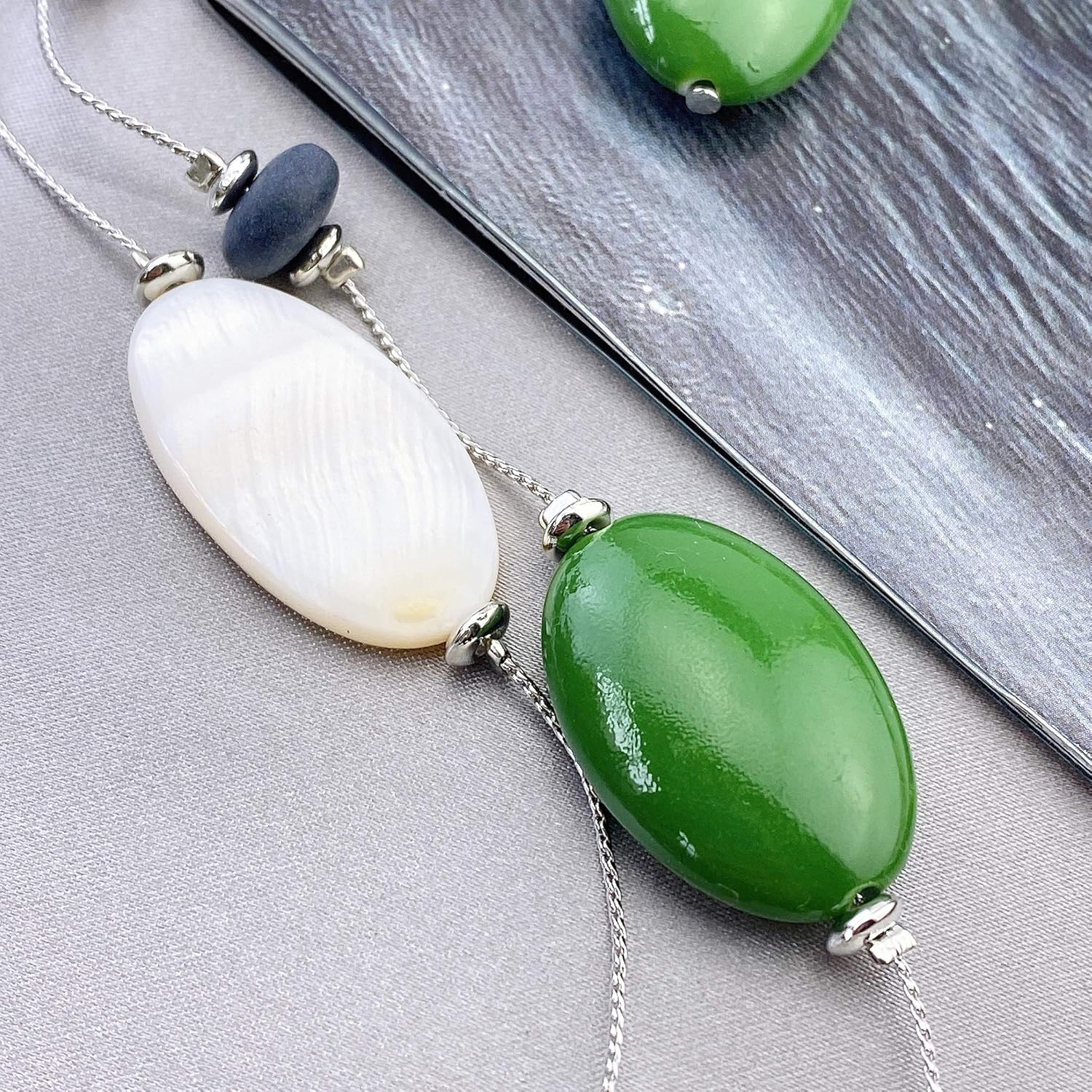 Firstmeet 2 Layer Statement red and black Beads Long Necklace - Image 6