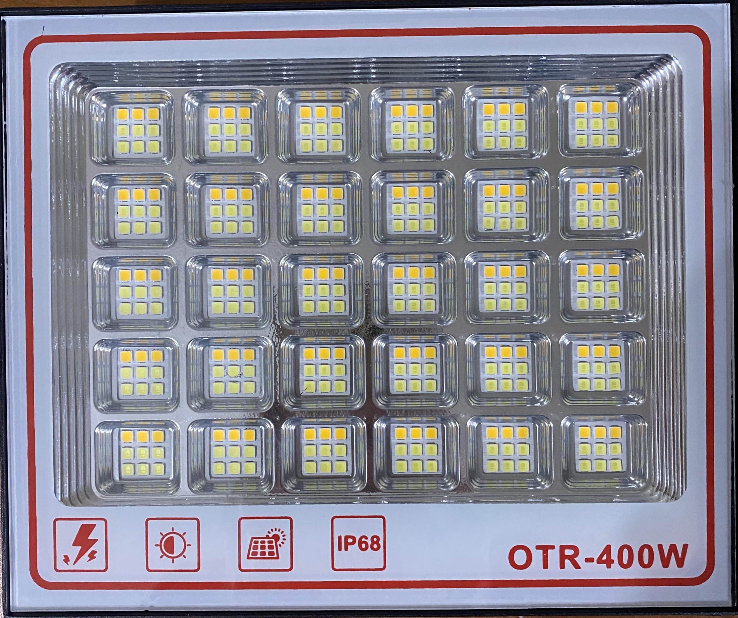 AntDau71® - 2 Pezzi Faro led con pannello solare 400 watt con modalità crepuscolare - 270 led da esterno luce fredda, naturale, calda a scelta. Impermeabile IP68, per Giardino, Garage, Strade CW903-2