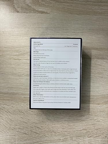 Miniatura 4 de Minoxidil al 5% para hombres, 2 piezas de minoxidil para el crecimiento del cabello de hombres, suero de tratamiento tópico de minoxidil extra