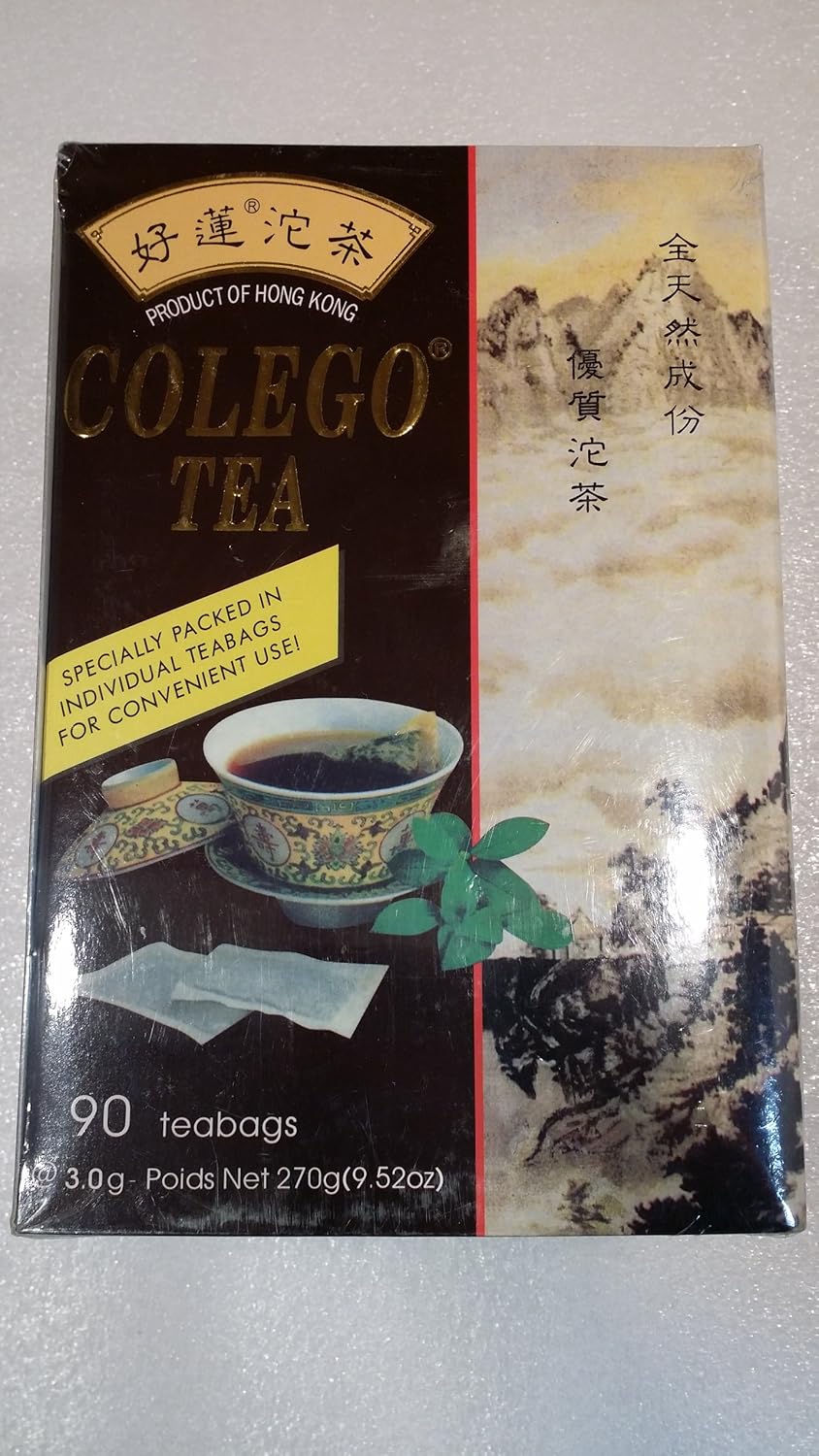 Colego Tea(tuocha)沱 茶 100 % Natural Colego TEA 90 Tea Bags NET Wt 9.52 Oz (270 G) - Image 3