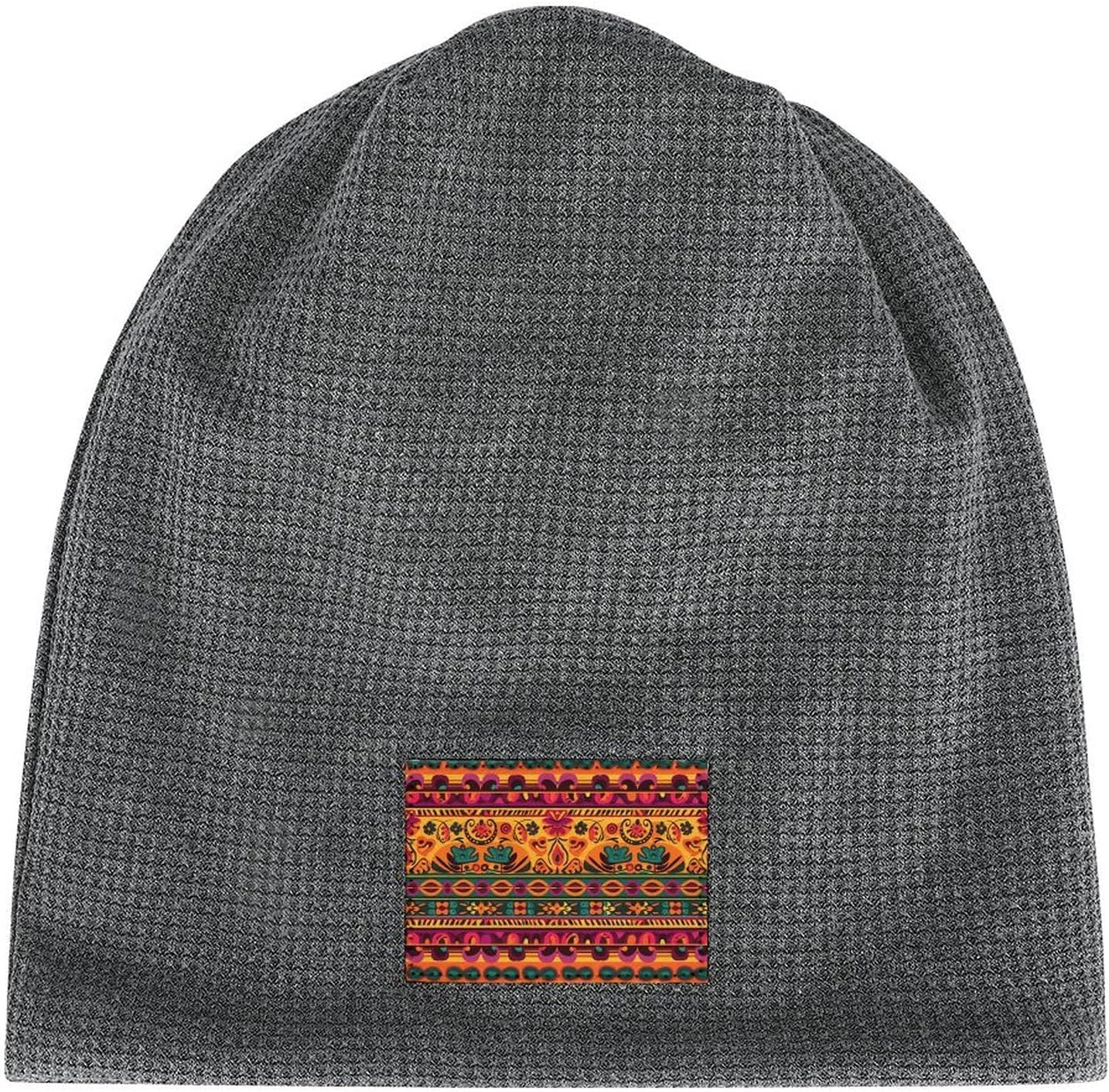 Stylish Mexican Folk Art Boho Printed Winter Pullover Hats for Men and Women Combine Warmth and Style
