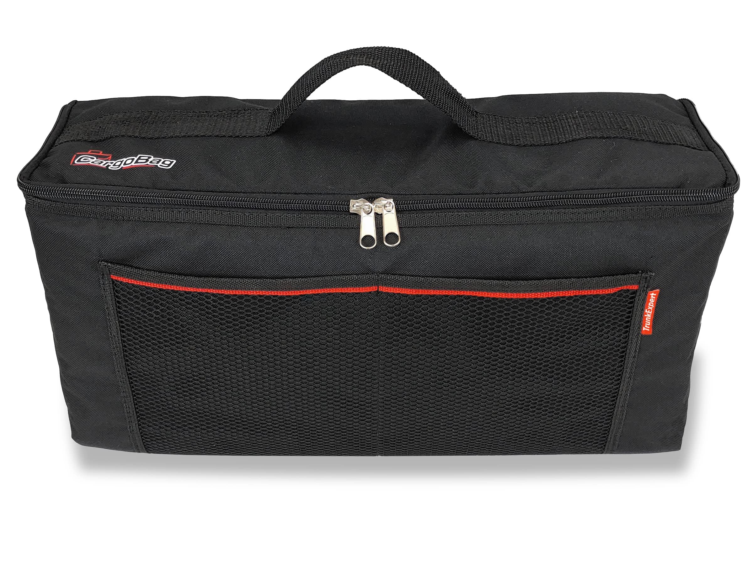 Bolsa de carga Organizador universal para el coche Cordura impermeable Fácil de enganchar con Cierre de autoadherente Almacenamiento compacto para el coche Negro Capacidad. 15,6 litros