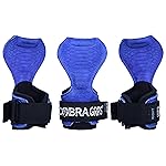 Cobra Grips PRO Weight Lifting Gloves Heavy Duty Straps Alternative Power Lifting Hooks Best for Deadlifts Adjustable Neoprene Padded Wrist Support Bodybuilding (PRO Blue Sway Leather)
