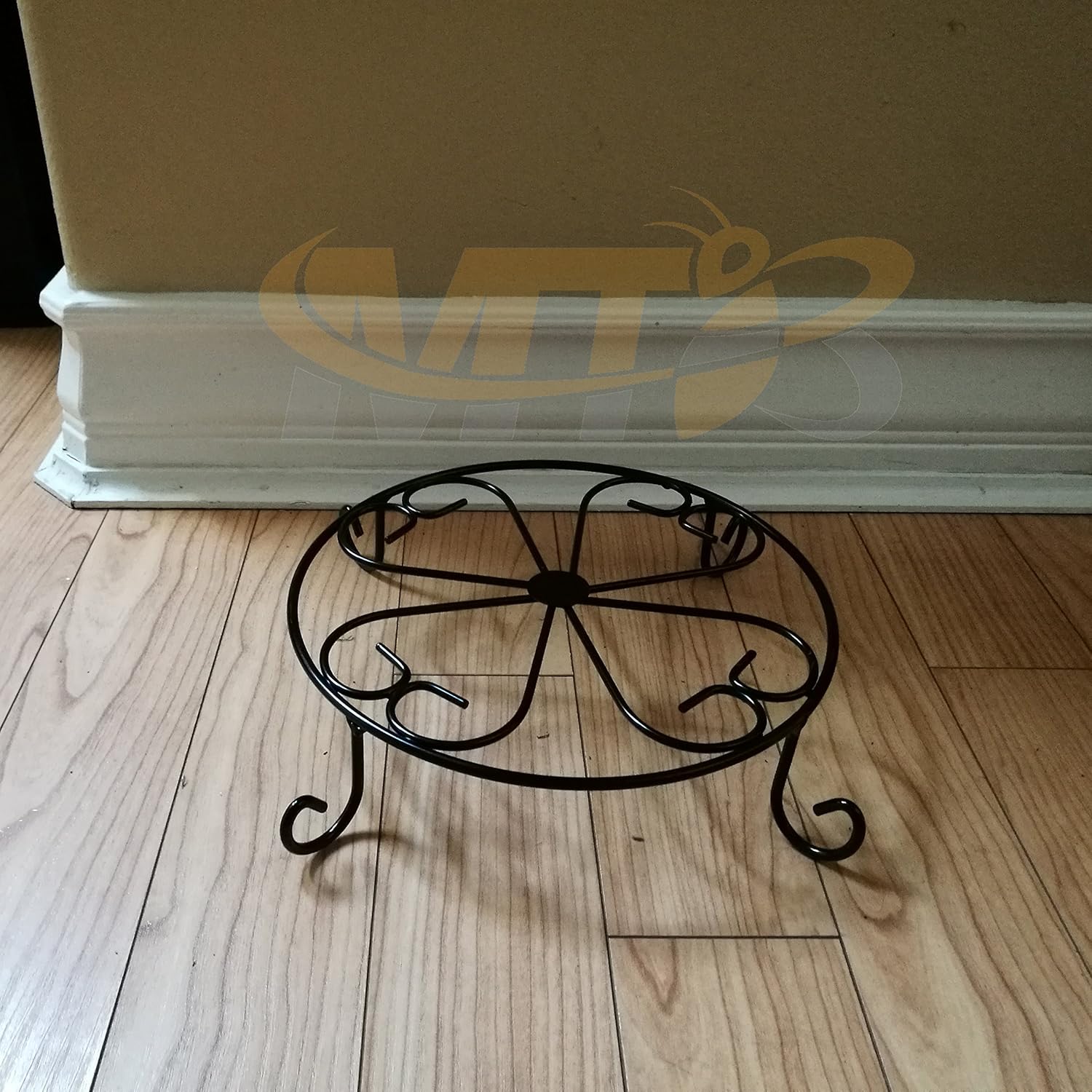 MTB Supply 10 inch Plant Stand,6 Pack Potted Plant Riser, Black Flower Pot Rack Holder