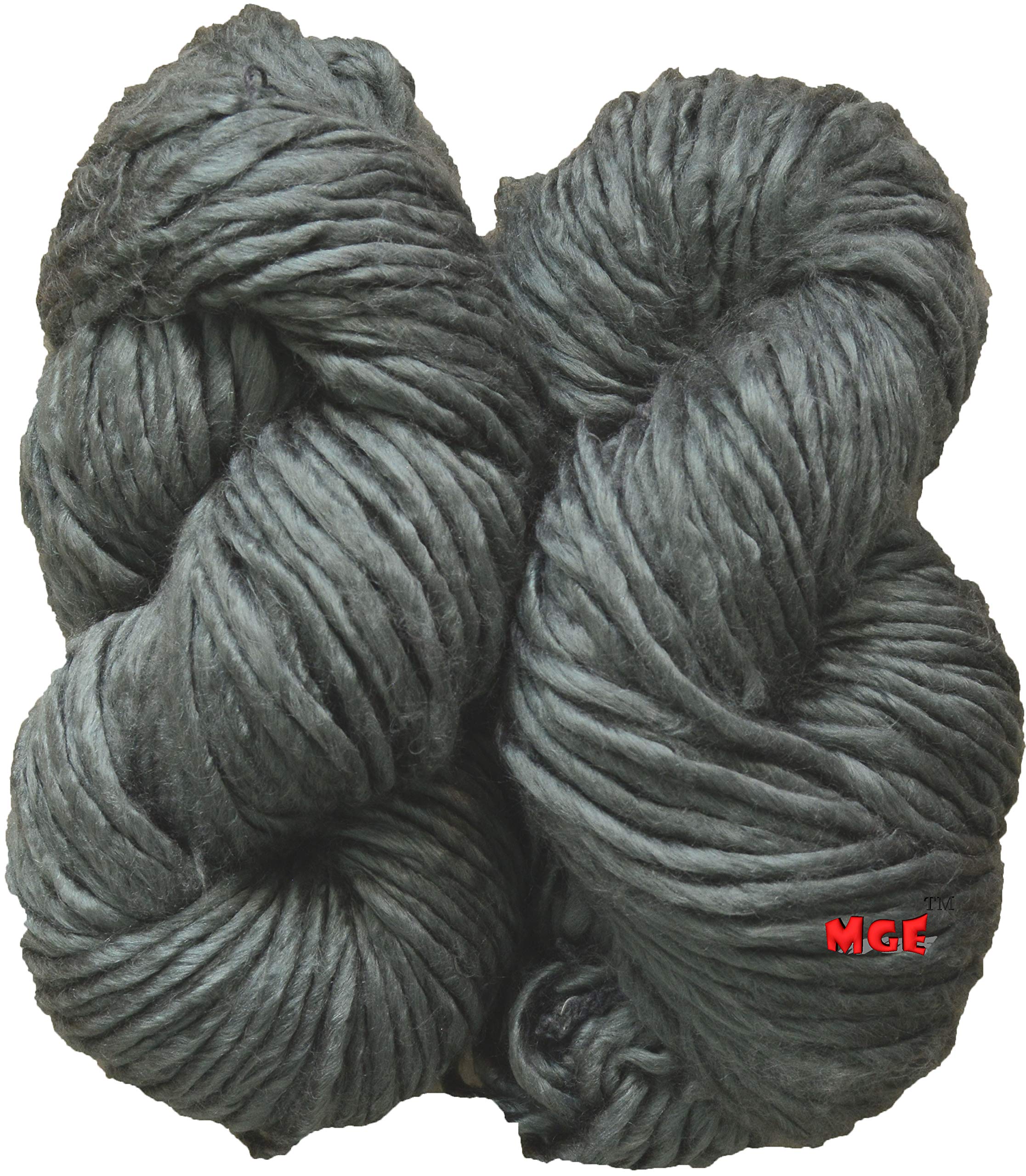 M.G ENTERPRISE Knitting Roving Yarn Medium Thick Wool, Mouse Grey 400 gm Best Used with Knitting Needles, Crochet Needles Wool Roving Yarn for Knitting. by M.G ENTERPRISE