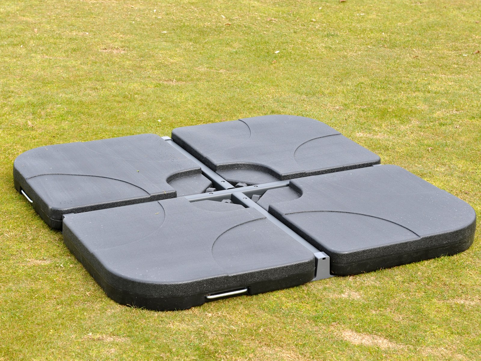 Mendler Sonnenschirmständer HWC-F78 für Bodenkreuz, befüllbar 100kg