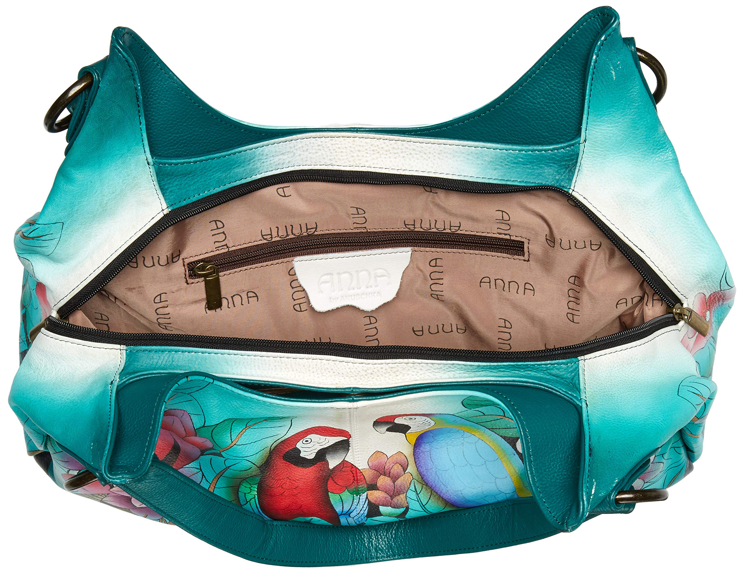 Anna by Anuschka womens Hobo Ruched Handbag