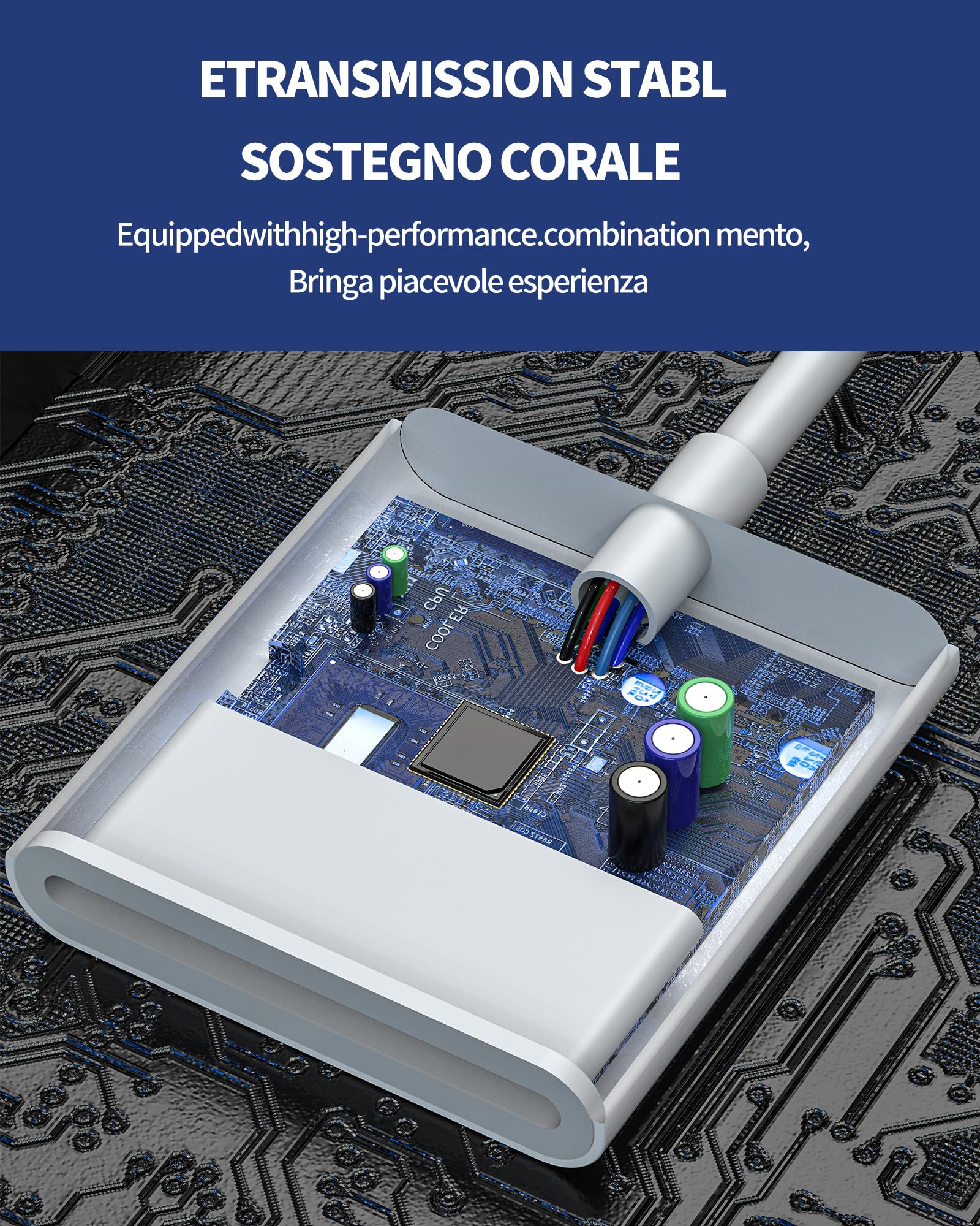 Lettore Di Schede SD E Micro SD USB-C, Doppio Slot, Trasferimento Fino A 20MB/s, Compatibile Con IPhone 15/16, IPad, Mac E Android, Plug-and-play Fino A 512GB