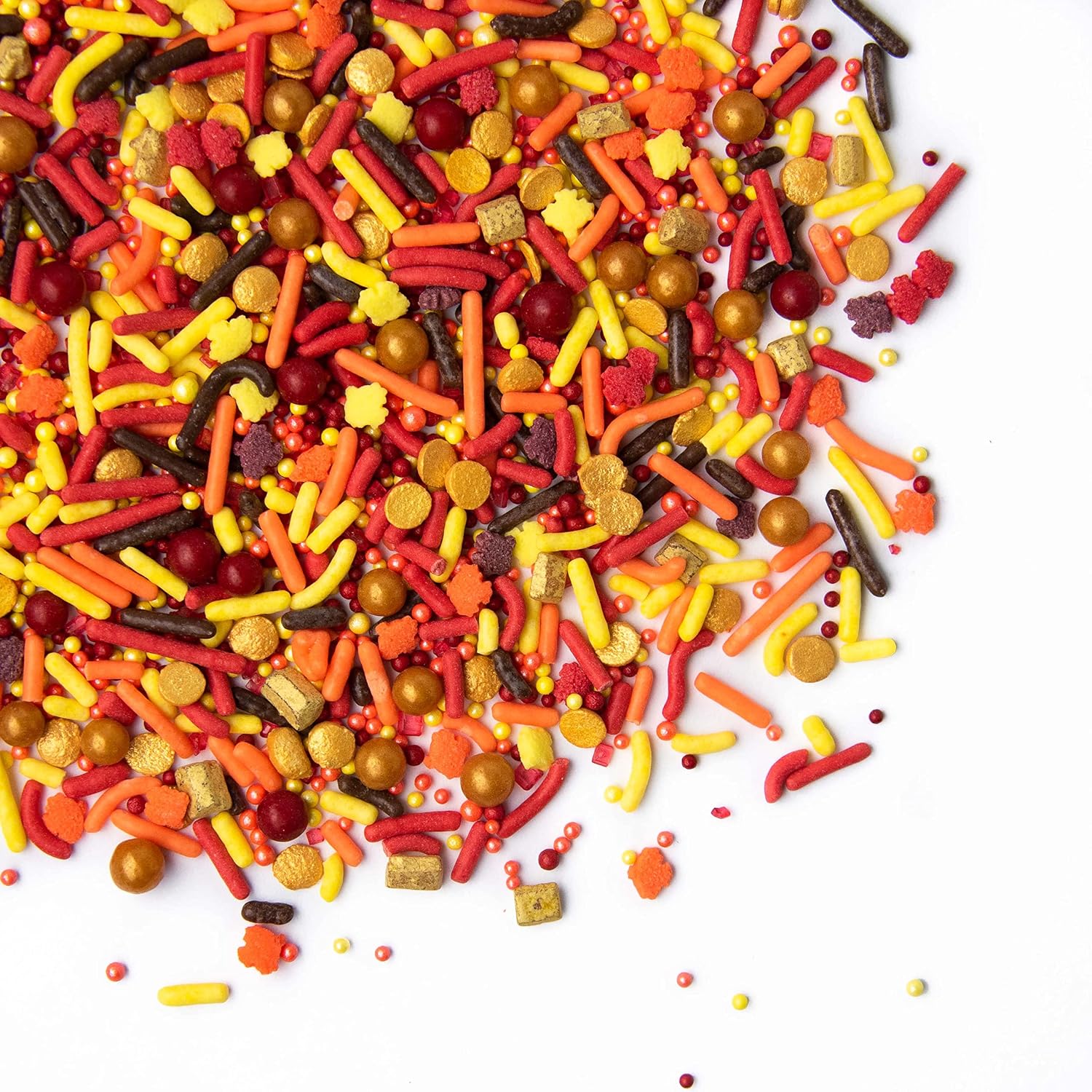 Sweets Indeed - Fall Sprinkles - Thanksgiving Cake Sprinkles - Gluten-Free Sprinkles for Baking - Cupcake and Cake Topper - Sprinkle Mix - Sprinklefetti - 6 ounces (Fall)