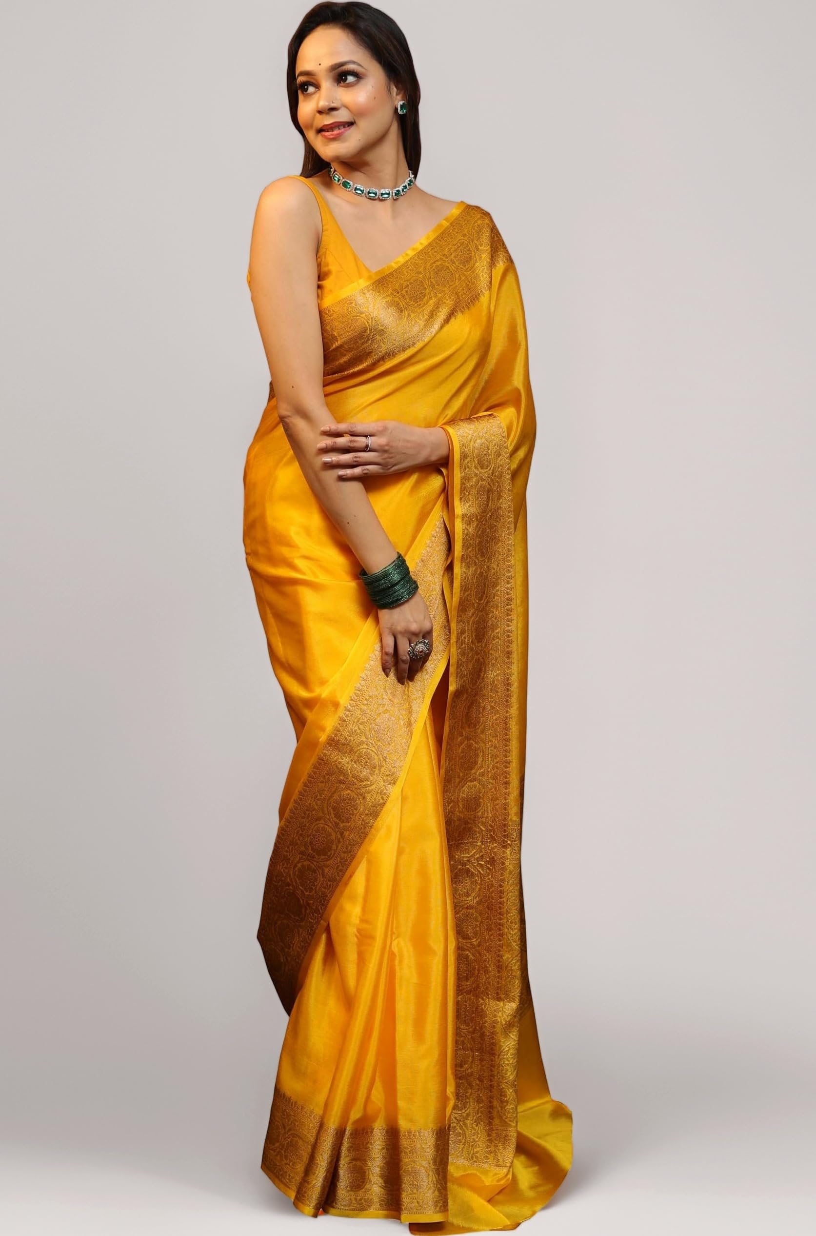Women's Banarasi Saree Pure Kanjivaram Silk Saree Soft new ladies 2025 Design Wear Pattu Sarees Latest Sadi Party Sari collections With Blouse Piece (San Pari-225)