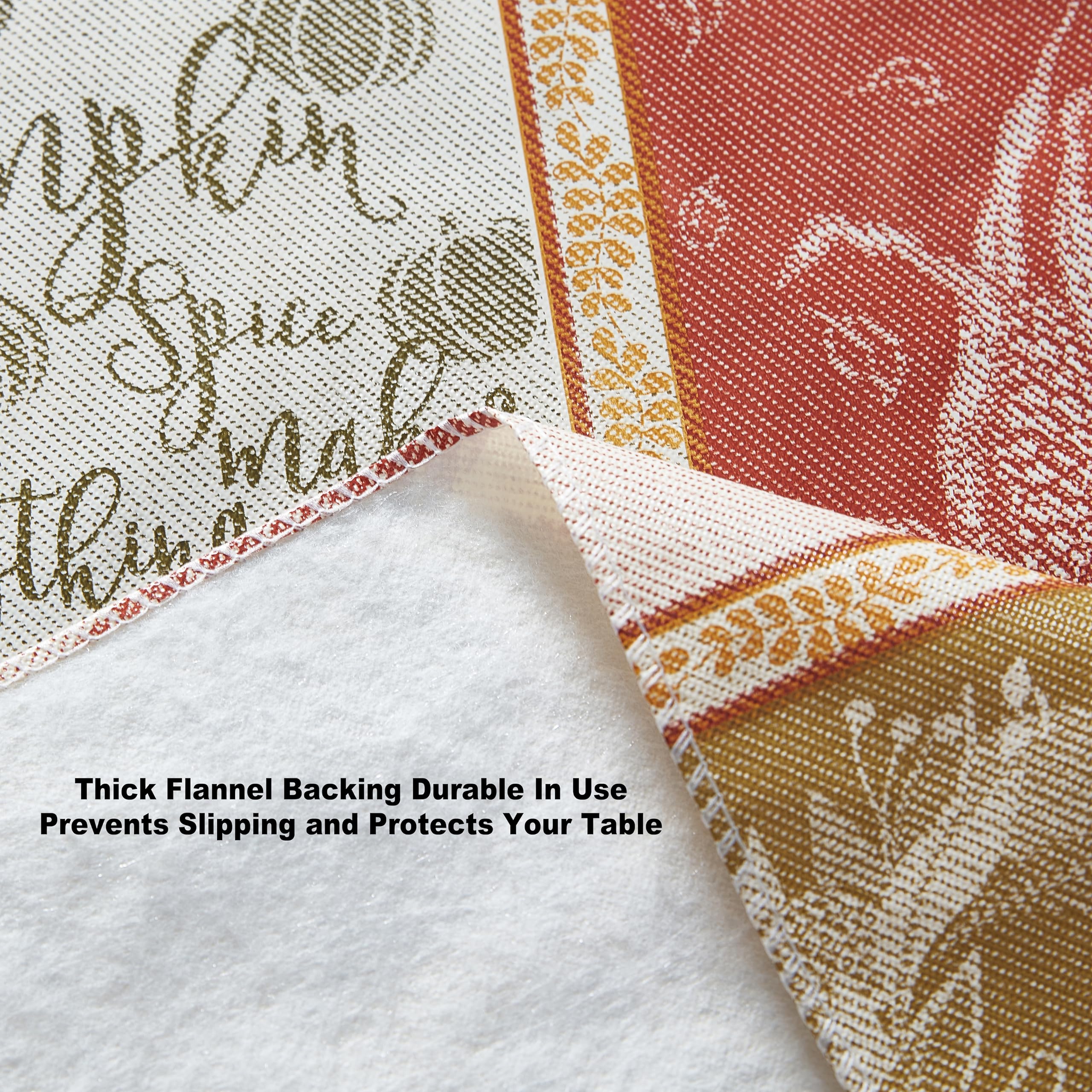 Nappe Rectangulaire En Vinyle Avec Envers En Flanelle – Nappe