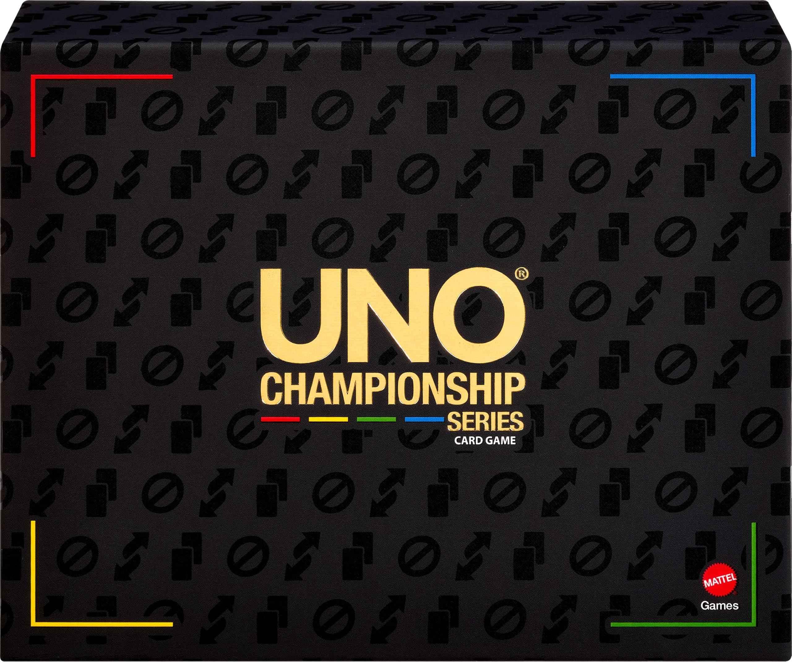 Mattel Games UNO Série Championnat Coffret Tournoi Étendu, 7 ans et plus | Tableaux, marqueurs et trophée pour groupes de 6 à 30, fêtes, réunions, soirées jeux, JNL27