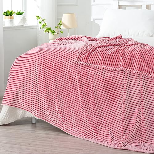 Miniatura 7 de BEDELITE - Cobijas de franela a rayas y cuadros para sofá y dormitorio.